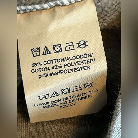 Polo Ralph Lauren Raglan Grey Crewneck Regular Fit Mens Sleepwear Sweatshirt L - Picture 9 of 11